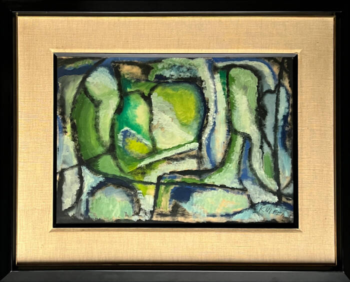 Julije Knifer. Meandar. 1952. Ljubavnici. Gvaš.